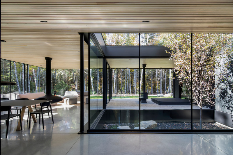 Press kit | 1317-18 - Press release | The Apple Tree house: A Modernist Glass Residence Embracing Nature at its Core - ACDF Architecture - Residential Architecture - Photo credit: Adrien Williams