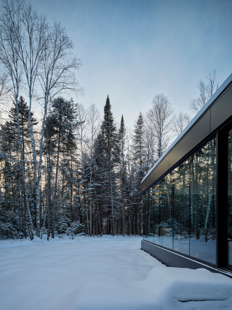 Press kit | 1317-18 - Press release | The Apple Tree house: A Modernist Glass Residence Embracing Nature at its Core - ACDF Architecture - Residential Architecture - Photo credit: Adrien Williams