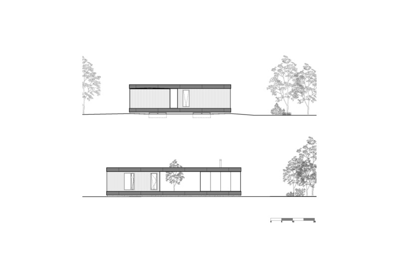 Press kit | 1317-18 - Press release | The Apple Tree house: A Modernist Glass Residence Embracing Nature at its Core - ACDF Architecture - Residential Architecture - ELEVATION NORTH-WEST - Photo credit: ACDF Architecture