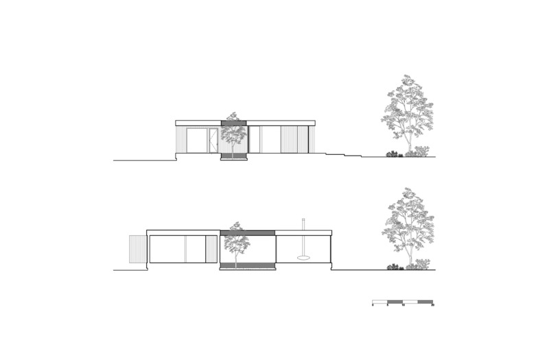 Press kit | 1317-18 - Press release | The Apple Tree house: A Modernist Glass Residence Embracing Nature at its Core - ACDF Architecture - Residential Architecture - SECTIONS - Photo credit: ACDF Architecture