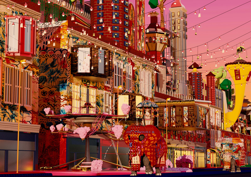 Dossier de presse | 2317-07 - Communiqué de presse | Announcement of The Overall Winner of The Architecture Drawing Prize - Make Architects - Art - Digital Finalist: The Promenade through Enfield Town, Sachini Jayasena - Crédit photo : Sachini Jayasena