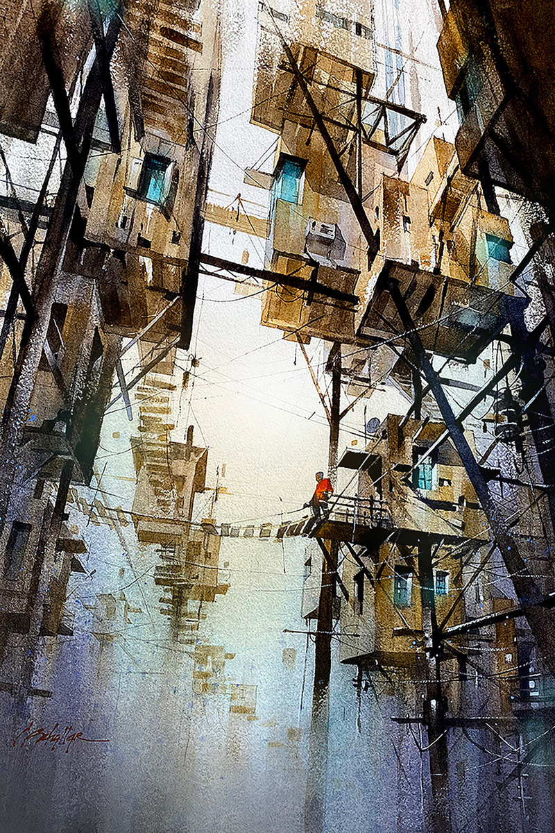 Dossier de presse | 2317-07 - Communiqué de presse | Announcement of The Overall Winner of The Architecture Drawing Prize - Make Architects - Art - Handdrawn Finalist: Treehouses without Trees, Thomas Schaller - Crédit photo : Thomas Schaller