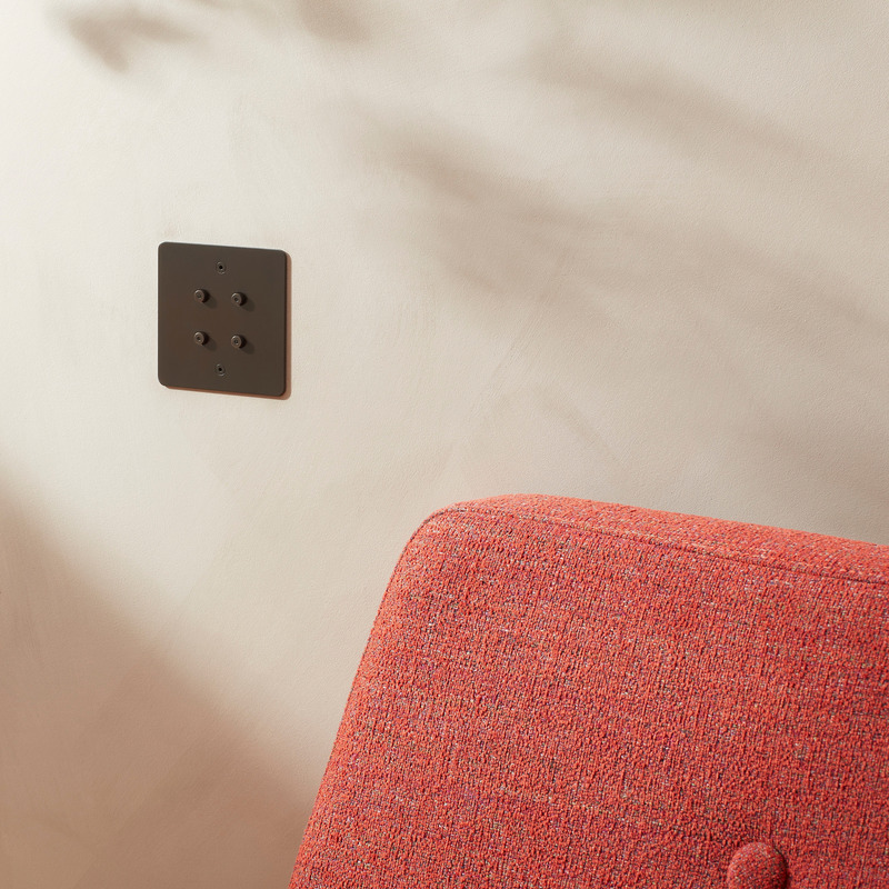 Press kit | 2651-03 - Press release | Control Switches by Focus SB: Smart Home Collection is Unveiled - Focus SB Ltd - Product -  4 gang button with LED chocolate bronze control switches by Focus SB<br>  - Photo credit: <p>Focus SB Ltd / Sally Williams Photography</p>