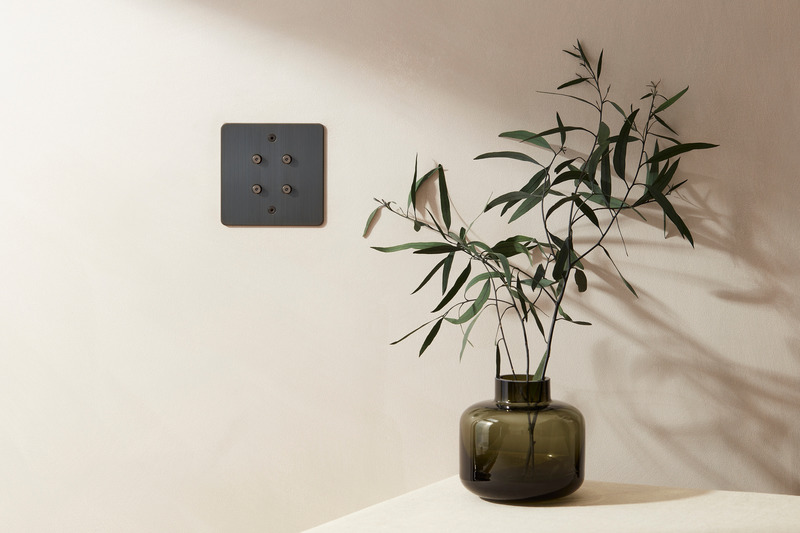 Press kit | 2651-03 - Press release | Control Switches by Focus SB: Smart Home Collection is Unveiled - Focus SB Ltd - Product -  4 gang button with LED Jordan bronze control switches by Focus SB<br>  - Photo credit: <p>Focus SB Ltd / Sally Williams Photography</p>