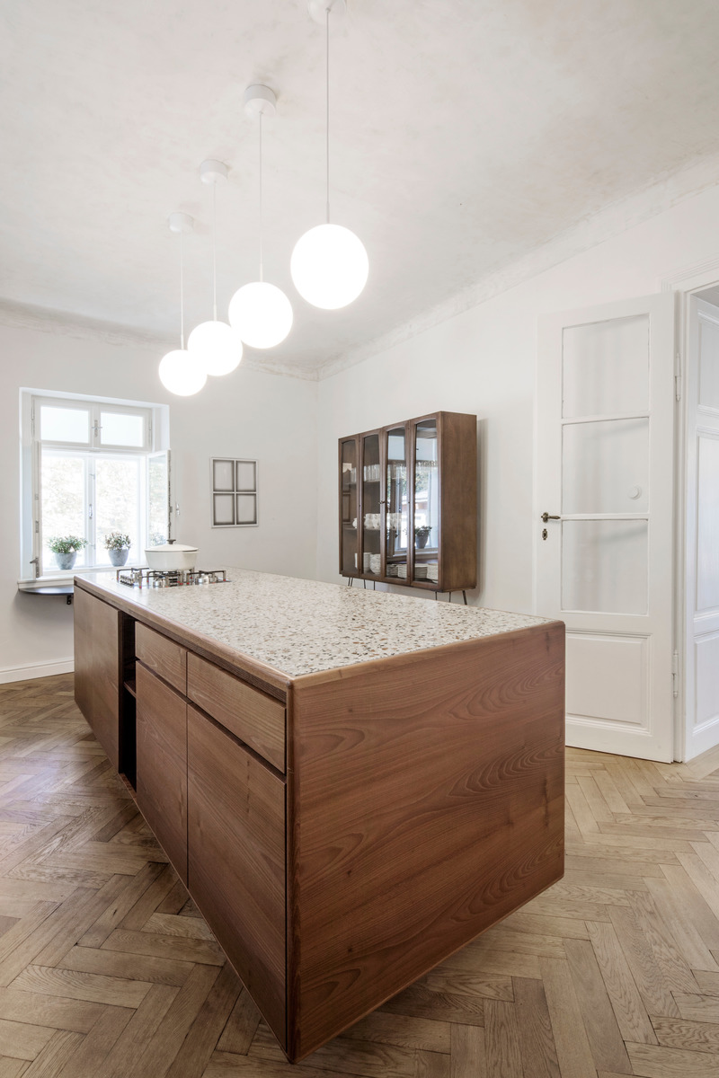 Press kit | 5356-03 - Press release | Gut Wagram - destilat design studio - Residential Interior Design - kitchen - Photo credit: Monika Nguyen