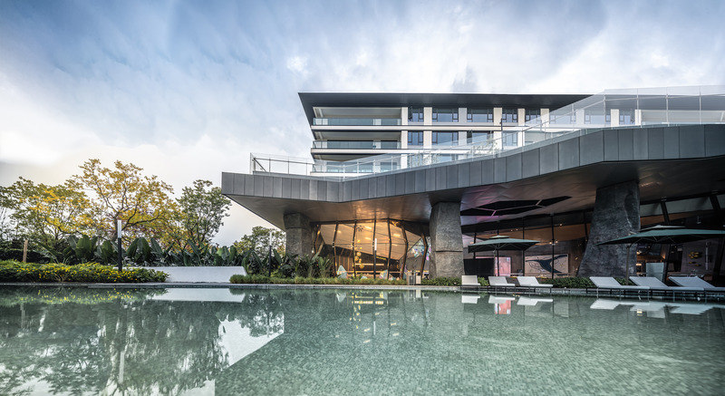 Dossier de presse | 4150-09 - Communiqué de presse | Life Experience Pavilion On The Cliff Top - aoe - Architecture commerciale - Crédit photo : Ligang Huang