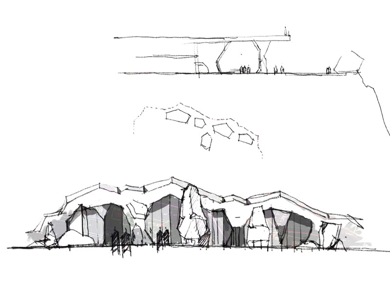 Dossier de presse | 4150-09 - Communiqué de presse | Life Experience Pavilion On The Cliff Top - aoe - Architecture commerciale - Crédit photo : sketch