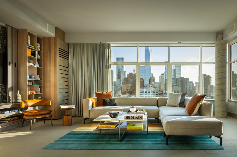 Dossier de presse | 5897-02 - Communiqué de presse | ModernHaus Hotel - Palette Architecture - Architecture commerciale -  Presidential Suite Living Room  - Crédit photo : Pavel Bendov