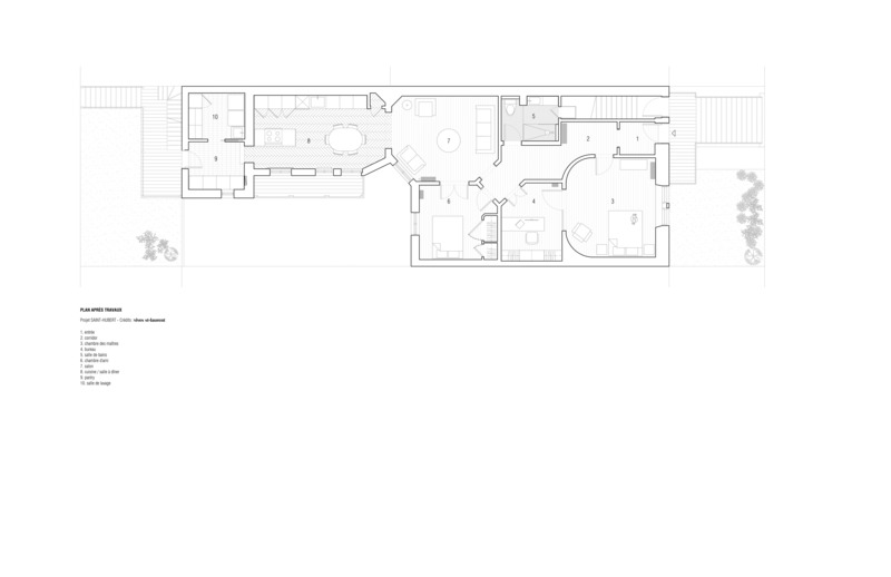 Press kit | 4241-04 - Press release | Saint-Hubert apartment - Vives St-Laurent - Residential Interior Design - Layout after work - Photo credit: Vives St-Laurent
