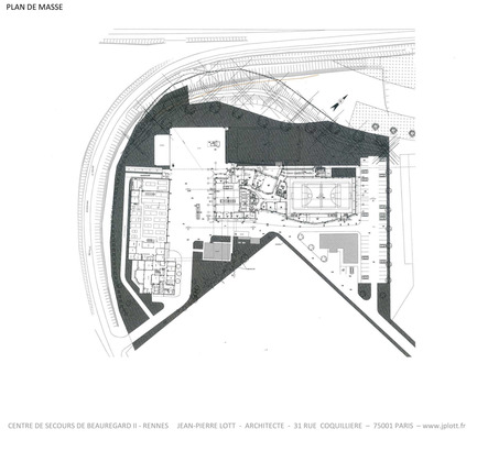 Press kit | 936-01 - Press release | Le centre de secours de Beauregard à Rennes - Jean-Pierre Lott - Real Estate - Photo credit: Stéphane Chalmeau