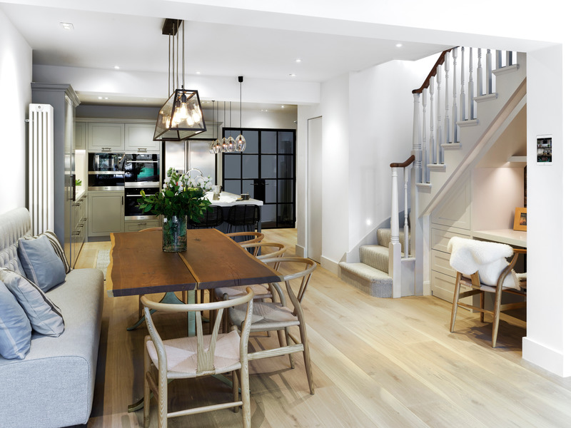 Press kit | 1701-05 - Press release | Award-Winning Victorian Terraced Townhouse - LLI Design - Residential Interior Design -  Lower Ground Floor - Dining Area  - Photo credit: Richard Gooding Photography