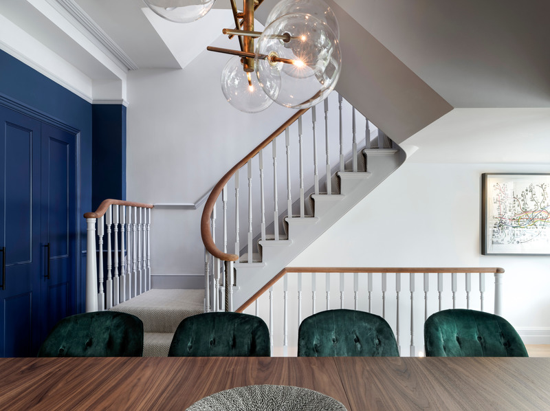 Press kit | 1701-05 - Press release | Award-Winning Victorian Terraced Townhouse - LLI Design - Residential Interior Design -  Upper Ground Floor - Dining Area  - Photo credit: Richard Gooding Photography