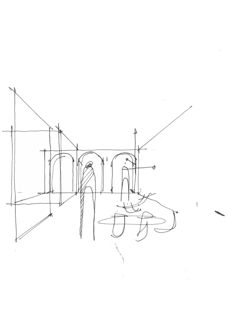 Press kit | 1317-20 - Press release | LINK: Distinctive, Responsible, and Contributive Architecture Paying Tribute to a Community's Historical and Collective Memory - ACDF Architecture - Residential Architecture - sketch - Photo credit:  ACDF Architecture 