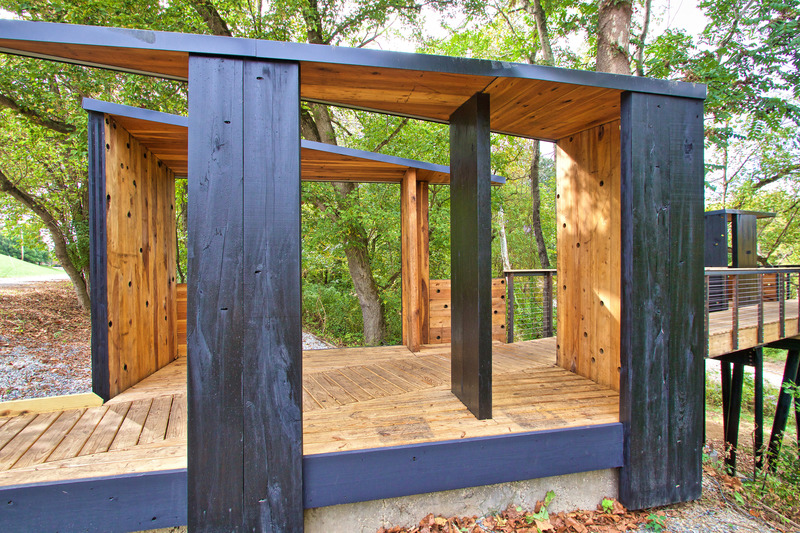 Press kit | 5299-02 - Press release | New River Train Observation Tower - Virginia Tech - Institutional Architecture - Photo credit: Kay Edge and Edward Becker
