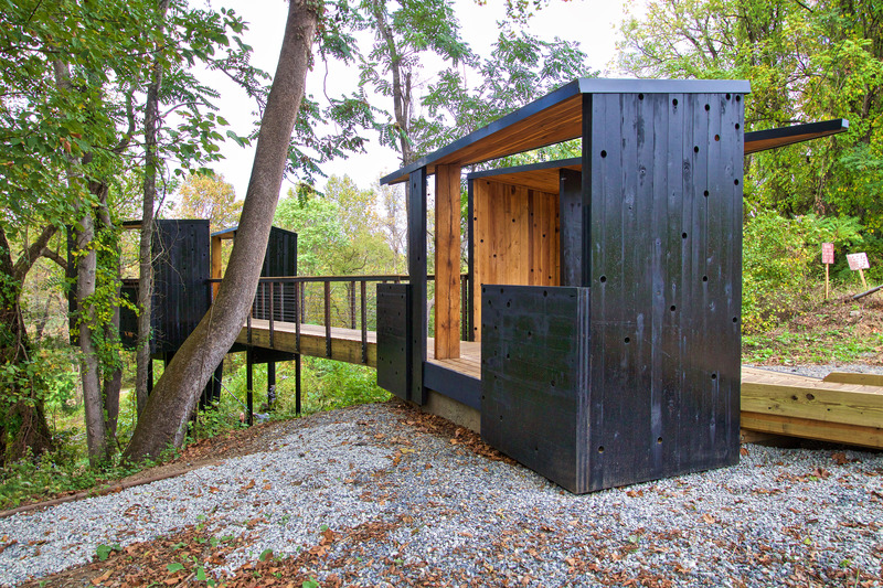 Press kit | 5299-02 - Press release | New River Train Observation Tower - Virginia Tech - Institutional Architecture - Photo credit: Kay Edge and Edward Becker