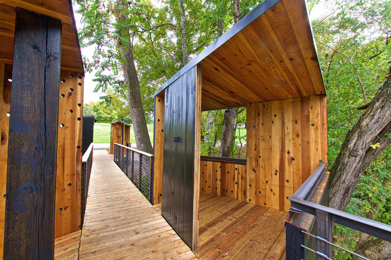 Press kit | 5299-02 - Press release | New River Train Observation Tower - Virginia Tech - Institutional Architecture - Photo credit: Kay Edge and Edward Becker