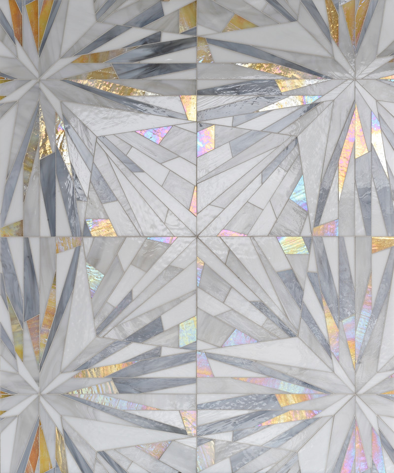 Dossier de presse | 1650-04 - Communiqué de presse | Mosaïque Surface célèbre la couleur et l'innovation avec leur nouvelle collection Gem Glass - Mosaïque Surface - Produit - Jewel 1, COLLECTION GEM GLASS - Crédit photo : Mosaïque Surface