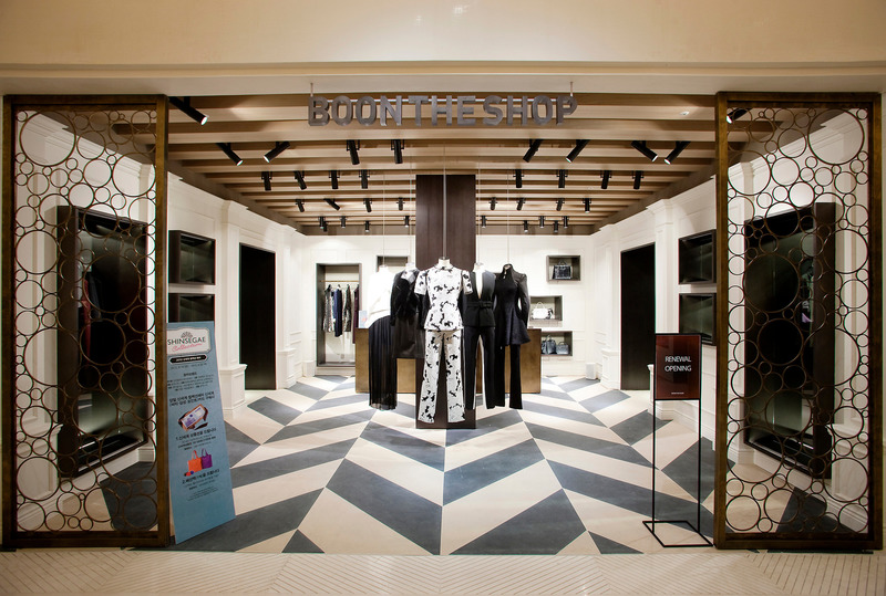 Press kit | 5893-02 - Press release | Jefferey Hutchison and Associates Celebrates 20 years in Storytelling Through Architecture and Design in the Fashion Retail Arena - Jefferey Hutchison and Associates - Commercial Architecture - SHINSEGAE, BOON THE SHOP, Seoul - Photo credit: Jeffrey Hutchison &amp; Associates 20 Year Anniversary
