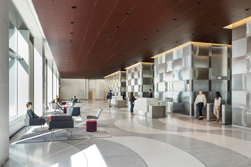 Dossier de presse | 1204-12 - Communiqué de presse | Repositioning of Former Time & Life Building Shows Sustainability is Key to Market Success - Pei Cobb Freed & Partners - Architecture commerciale - Expanded and modernized south lobby - Crédit photo : Albert Vecerka/ESTO