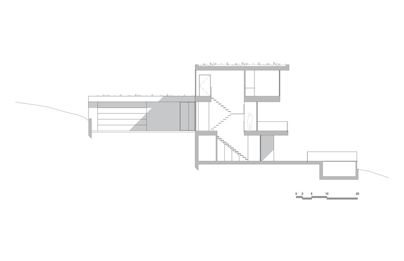 Press kit | 880-16 - Press release | The Lantern - MU Architecture - Residential Architecture - Cross Section - Photo credit: MU Architecture