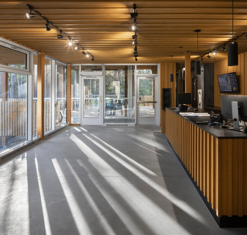 Press kit | 759-12 - Press release | Camp-de-Touage Service Center | Pointe-Taillon National Park - Blouin Tardif Architectes | Éric Painchaud architecte in consortium - Institutional Architecture - Photo credit: Stéphane Groleau, photography