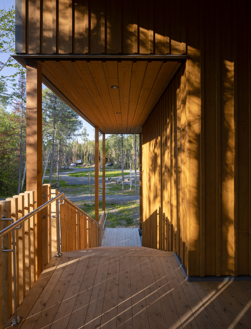 Press kit | 759-12 - Press release | Camp-de-Touage Service Center | Pointe-Taillon National Park - Blouin Tardif Architectes | Éric Painchaud architecte in consortium - Institutional Architecture - Photo credit: Stéphane Groleau, photography