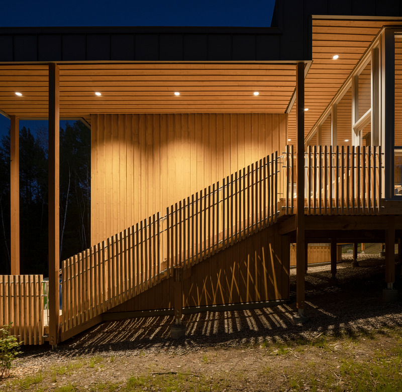 Press kit | 759-12 - Press release | Camp-de-Touage Service Center | Pointe-Taillon National Park - Blouin Tardif Architectes | Éric Painchaud architecte in consortium - Institutional Architecture - Photo credit: Stéphane Groleau, photography