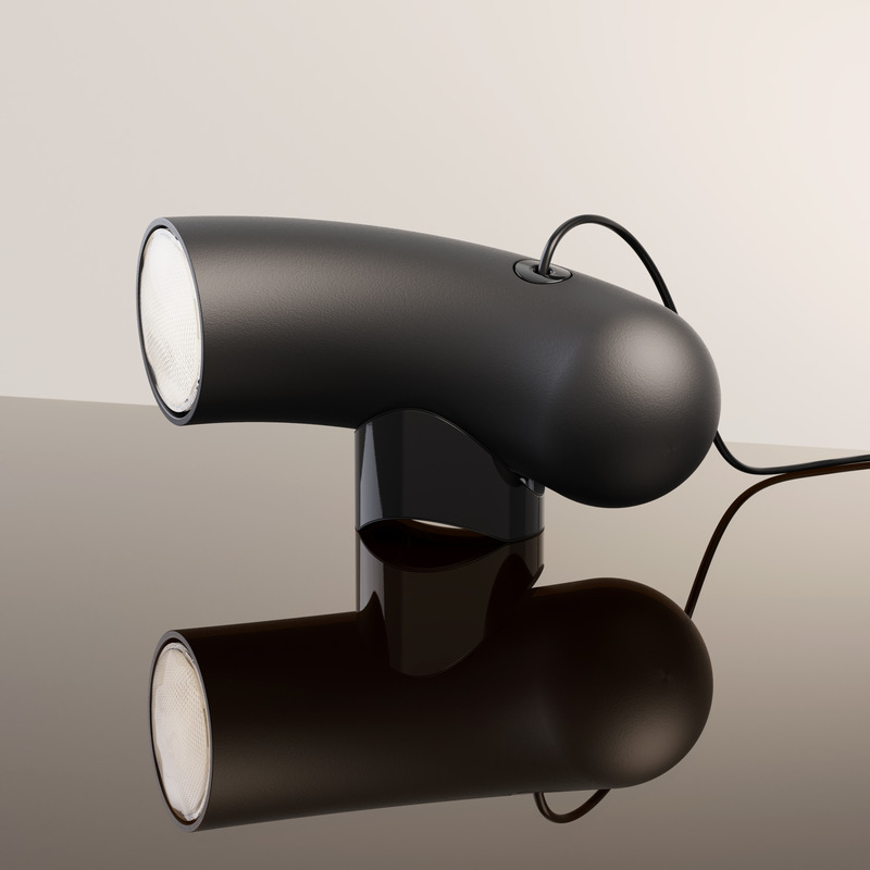 Press kit | 2375-07 - Press release | Hyphen, the New Collection From d'Armes - d'Armes - Lighting Design - Hyphen Table simple in Sandy Black - Photo credit: d'Armes