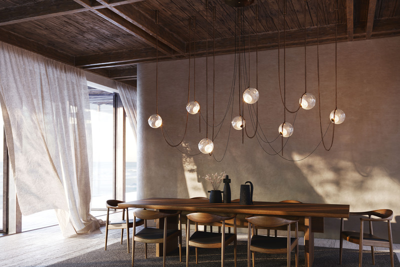 Dossier de presse | 2110-08 - Communiqué de presse | Inspirée par la vie aquatique, la nouvelle collection de Larose Guyon illumine l’Abysse - Larose Guyon - Design d’éclairage - Crédit photo :  Talcik &amp; Demovicova 