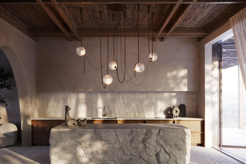 Dossier de presse | 2110-08 - Communiqué de presse | Inspirée par la vie aquatique, la nouvelle collection de Larose Guyon illumine l’Abysse - Larose Guyon - Design d’éclairage - Crédit photo : Talcik &amp; Demovicova