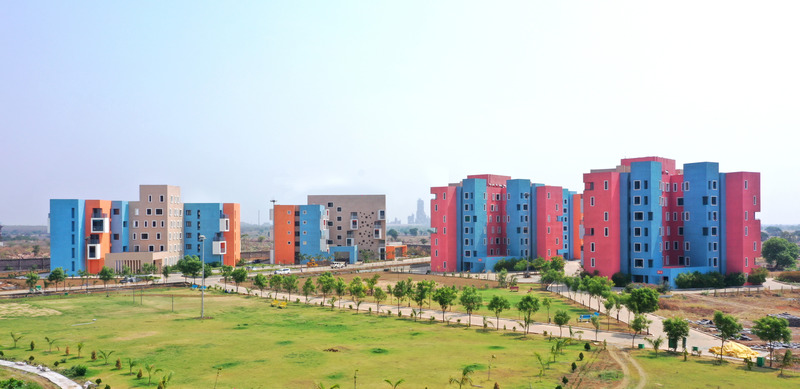 Dossier de presse | 1432-14 - Communiqué de presse | Shree Town - Sanjay Puri Architects - Architecture résidentielle - AERIAL VIEW - Crédit photo : MR.DINESH MEHTA