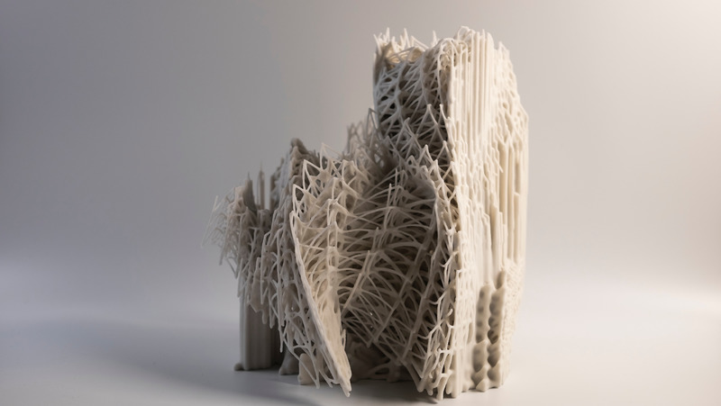 Press kit | 5921-01 - Press release | Voxel Cloud - Julian Edelmann - Landscape Architecture -  physical model  - Photo credit: Julian Edelmann, BachelorThesis, i.sd structure and design, University of Innsbruck