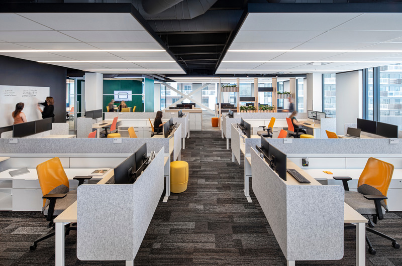 Press kit | 865-53 - Press release | Lemay Designs Bonduelle's New Headquarters in Brossard - Lemay - Commercial Interior Design - Photo credit: Claude-Simon Langlois