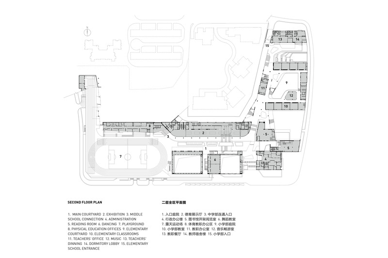 Press kit | 2606-03 - Press release | Shenzhen Nanshan Foreign Language School - Studio Link-Arc, LLC - Institutional Architecture -  Level2FloorPlan  - Photo credit: Studio Link-Arc