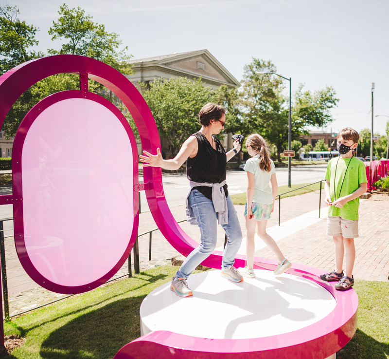 Press kit | 5595-05 - Press release | Art Museum Terrace Transformed into a Programmable Community Space - The Urban Conga - Landscape Architecture - <p class="">The platforms become an opportunity to dance, perform, relax, gather, and more. </p> - Photo credit: Tom Waldenberg