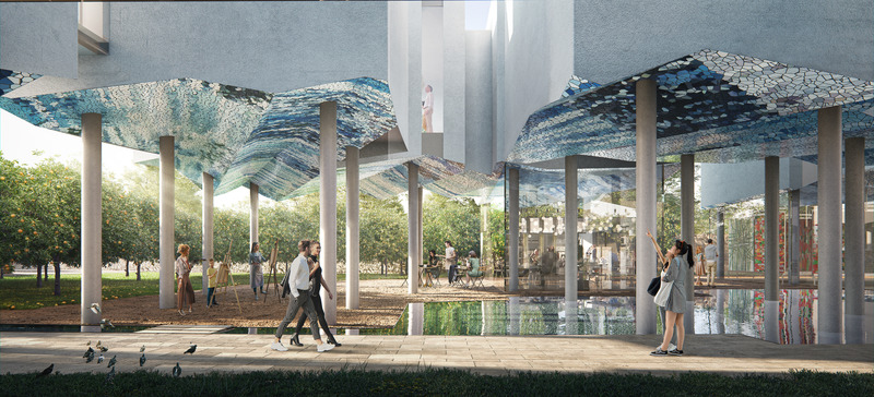 Press kit | 5649-02 - Press release | Blue Vibrations: Aytac Architects to Break Ground on Award-Winning Museum Design for Devrim Erbil - Aytac Architects - Institutional Architecture - MUSEUM GARDEN - Photo credit: Aytac Architects