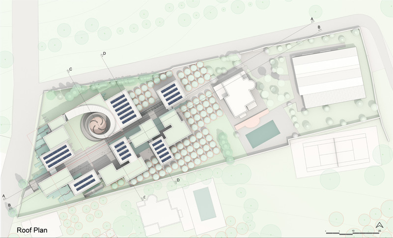 Press kit | 5649-02 - Press release | Blue Vibrations: Aytac Architects to Break Ground on Award-Winning Museum Design for Devrim Erbil - Aytac Architects - Institutional Architecture - ROOF PLAN - Photo credit: Aytac Architects