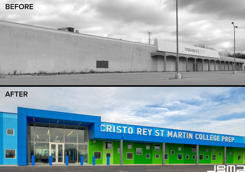 Press kit | 2329-03 - Press release | Cristo Rey St. Martin College Prep - JGMA - Institutional Architecture - Photo credit: McShane Photography / JGMA