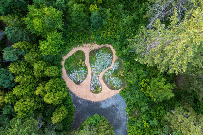 Press kit | 837-41 - Press release | Inauguration of the 23rd International Garden Festival of the Reford Gardens - International Garden Festival | Reford Gardens - Landscape Architecture - <p class="">LICHEN by Marie-Pier Gauthier-Manes, Chloé Isaac, Victor Roussel, Montréal (Québec) Canada / Paris, France</p> - Photo credit: JC Lemay