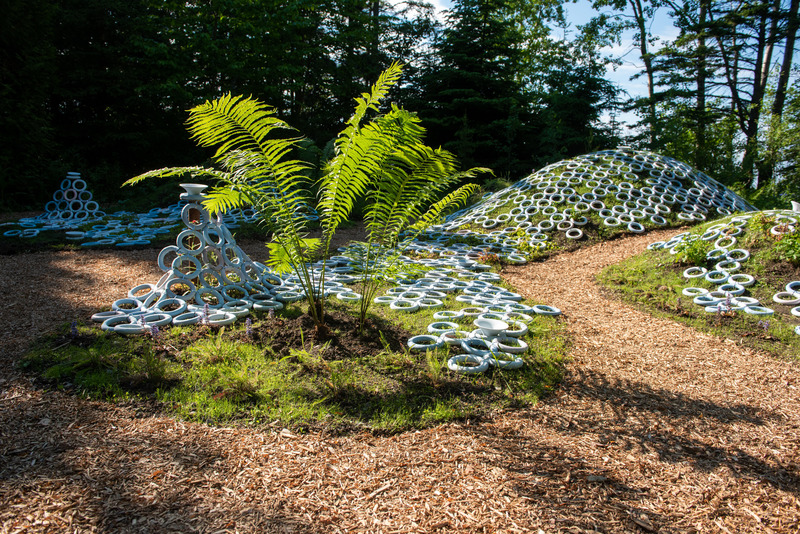 Press kit | 837-41 - Press release | Inauguration of the 23rd International Garden Festival of the Reford Gardens - International Garden Festival | Reford Gardens - Landscape Architecture - <p class="">LICHEN by Marie-Pier Gauthier-Manes, Chloé Isaac, Victor Roussel, Montréal (Québec) Canada / Paris, France</p> - Photo credit: Martin Bond