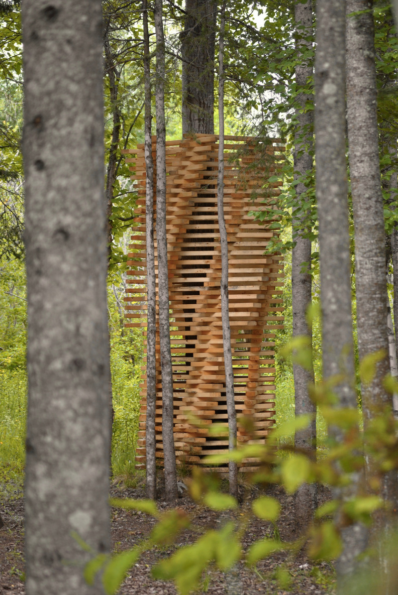 Press kit | 837-41 - Press release | Inauguration of the 23rd International Garden Festival of the Reford Gardens - International Garden Festival | Reford Gardens - Landscape Architecture - FORTERESSES by Maison029 [Eadeh Attarzadeh, Lorenzo Saroli Palumbo], Montréal (Québec) Canada - Photo credit: Charlotte Garneau