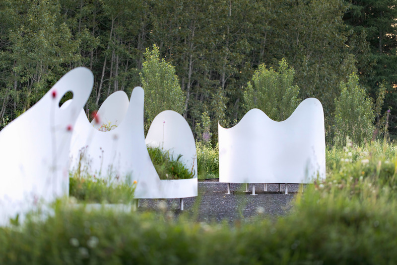 Press kit | 837-41 - Press release | Inauguration of the 23rd International Garden Festival of the Reford Gardens - International Garden Festival | Reford Gardens - Landscape Architecture -  LES HUIT COLLINES by ONOMIAU [Noël Picaper], Levallois-Perret, France  - Photo credit: JC Lemay