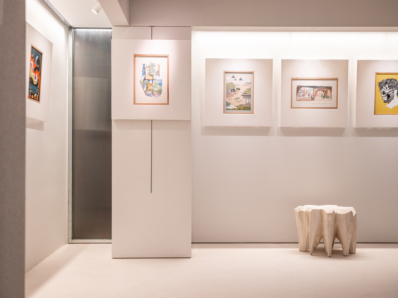 Dossier de presse | 4908-01 - Communiqué de presse | Hong Kong Studio via. Unveils Hybrid Office Centered on Creativity and Wellbeing - via. - Design d’intérieur commercial -  <p class="">The gallery showcases commissioned art pieces as well as unique sculptural works.</p>  - Crédit photo : Kenneth Chao