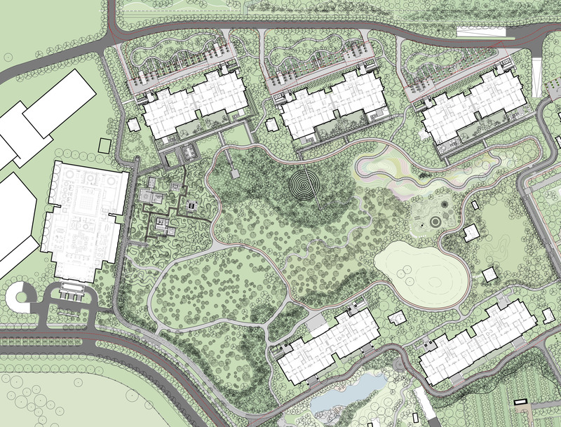 Dossier de presse | 5086-01 - Communiqué de presse | MAHA Residential Gardens Popular Choice Winner at the 2022 Architizer A+ Awards - Ballistic Architecture Machine (BAM) - Architecture de paysage - MAHA Residetial Park Masterplan Phase 1 - Crédit photo : BAM