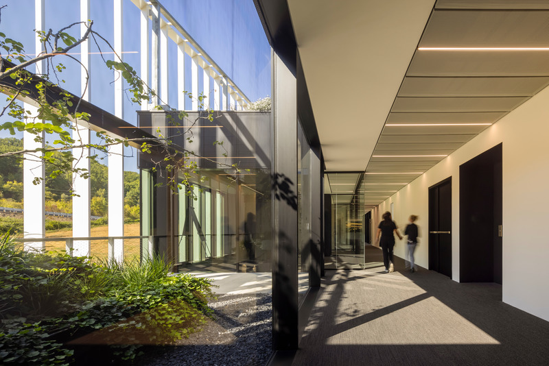 Dossier de presse | 2613-04 - Communiqué de presse | #rethinking the Industrial Architecture: A Sustainable Approach with Human Being and Landscape at its Core - GEZA Architettura - Architecture industrielle - <p class="">Furla Progetto Italia, Tavarnelle Val di Pesa (FI), 2021.<br>The landscape to shape the building, the workspaces to merge with the natural elements. An example of human-centered design whose focus is the well-being of the employees.<br></p> - Crédit photo : <p class="">Fernando Guerra | FG+SG fotografia de arquitectura</p>