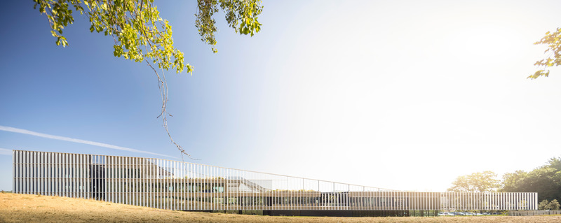 Dossier de presse | 2613-04 - Communiqué de presse | #rethinking the Industrial Architecture: A Sustainable Approach with Human Being and Landscape at its Core - GEZA Architettura - Architecture industrielle - <p class="">Furla Progetto Italia, Tavarnelle Val di Pesa (FI), 2021.<br>Vertical plates system positioned according to the sun direction.<br></p> - Crédit photo : <p class="">Fernando Guerra | FG+SG fotografia de arquitectura</p>