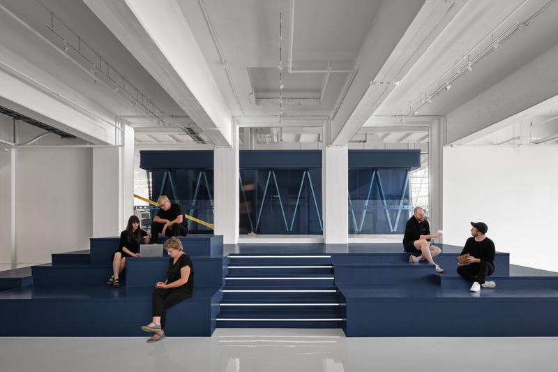 Press kit | 5174-03 - Press release | Blanchette Architectes Designs New Vention Office Space Inspired by Cities - Blanchette Architectes, Groupe Manovra & Vention - Commercial Architecture - Photo credit: Alex Lesage