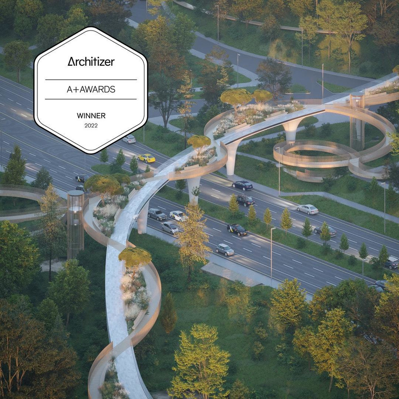 Dossier de presse | 4008-02 - Communiqué de presse | Pedestrian Green Bridge in Almaty - ATRIUM - Architecture institutionnelle - Crédit photo : atrium studio