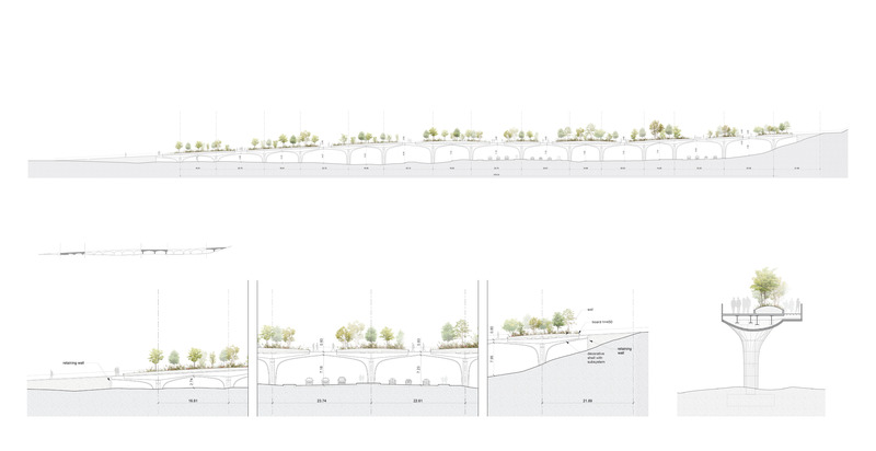 Dossier de presse | 4008-02 - Communiqué de presse | Pedestrian Green Bridge in Almaty - ATRIUM - Architecture institutionnelle - Crédit photo : atrium studio