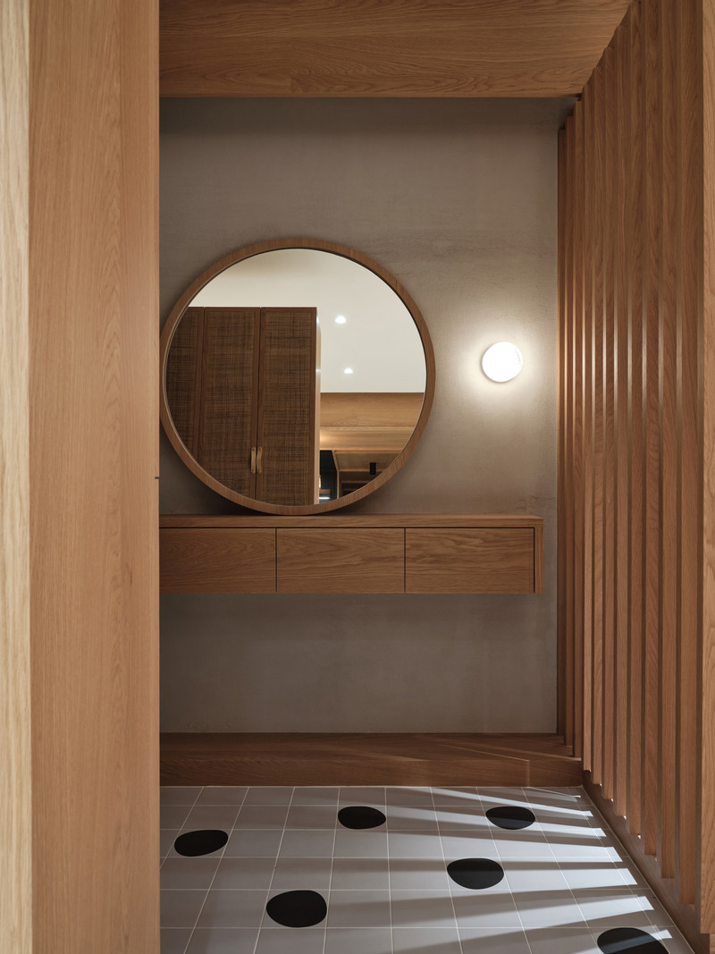 Dossier de presse | 6099-01 - Communiqué de presse | fws_work Brings a Sense of Tranquility into an Apartment in Taiwan - fws_work - Design d’intérieur résidentiel - Crédit photo : Suiyu Studio